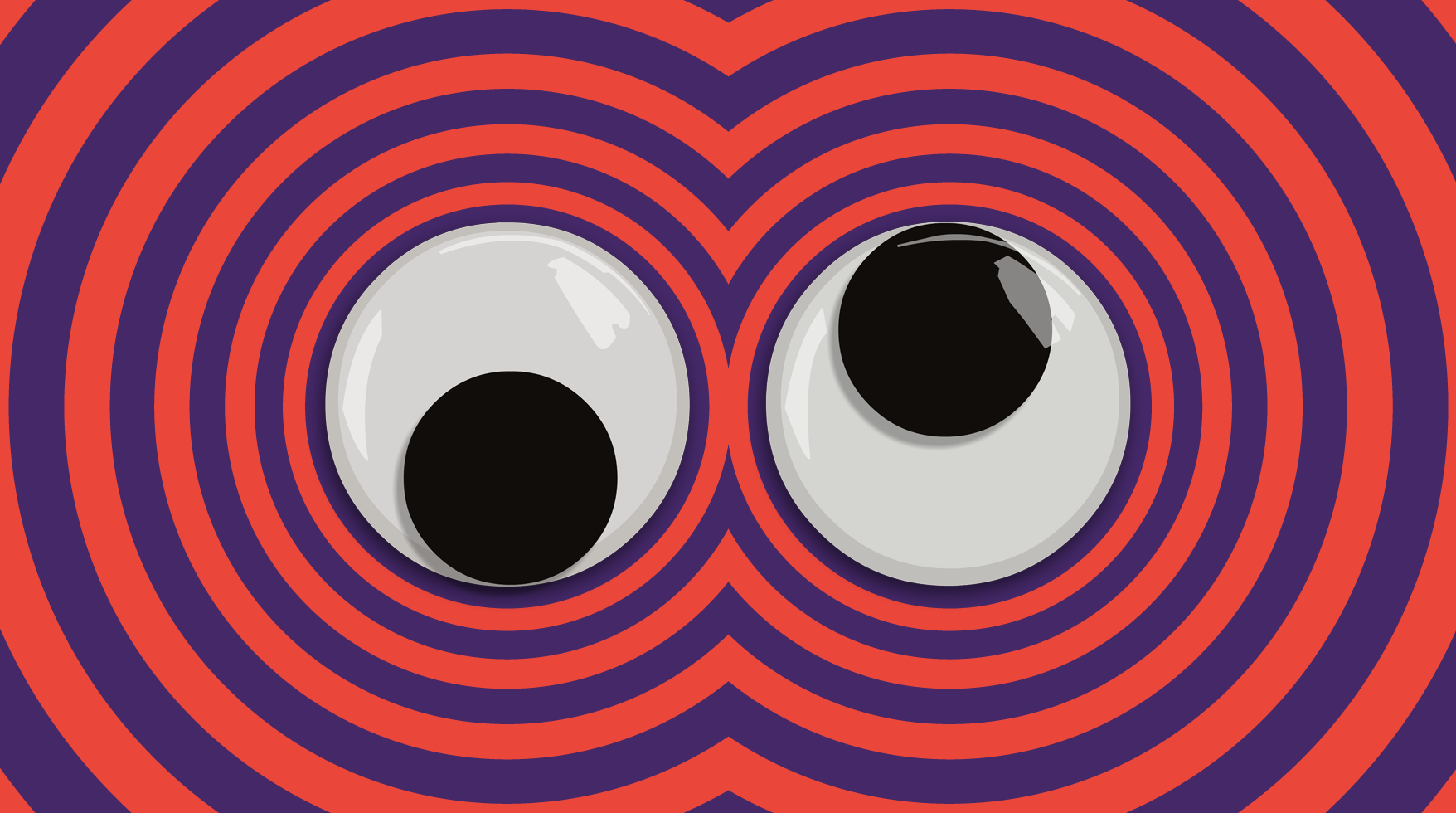 DansDesigns 2x Looking Right Cartoon Googly Eyes Vinyl Sticker Decal – 45x82mm, Glossy, UK Made