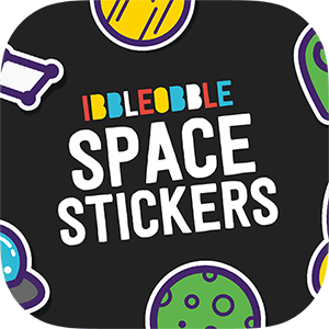 Ibbleobble® Space Stickers for iMessage