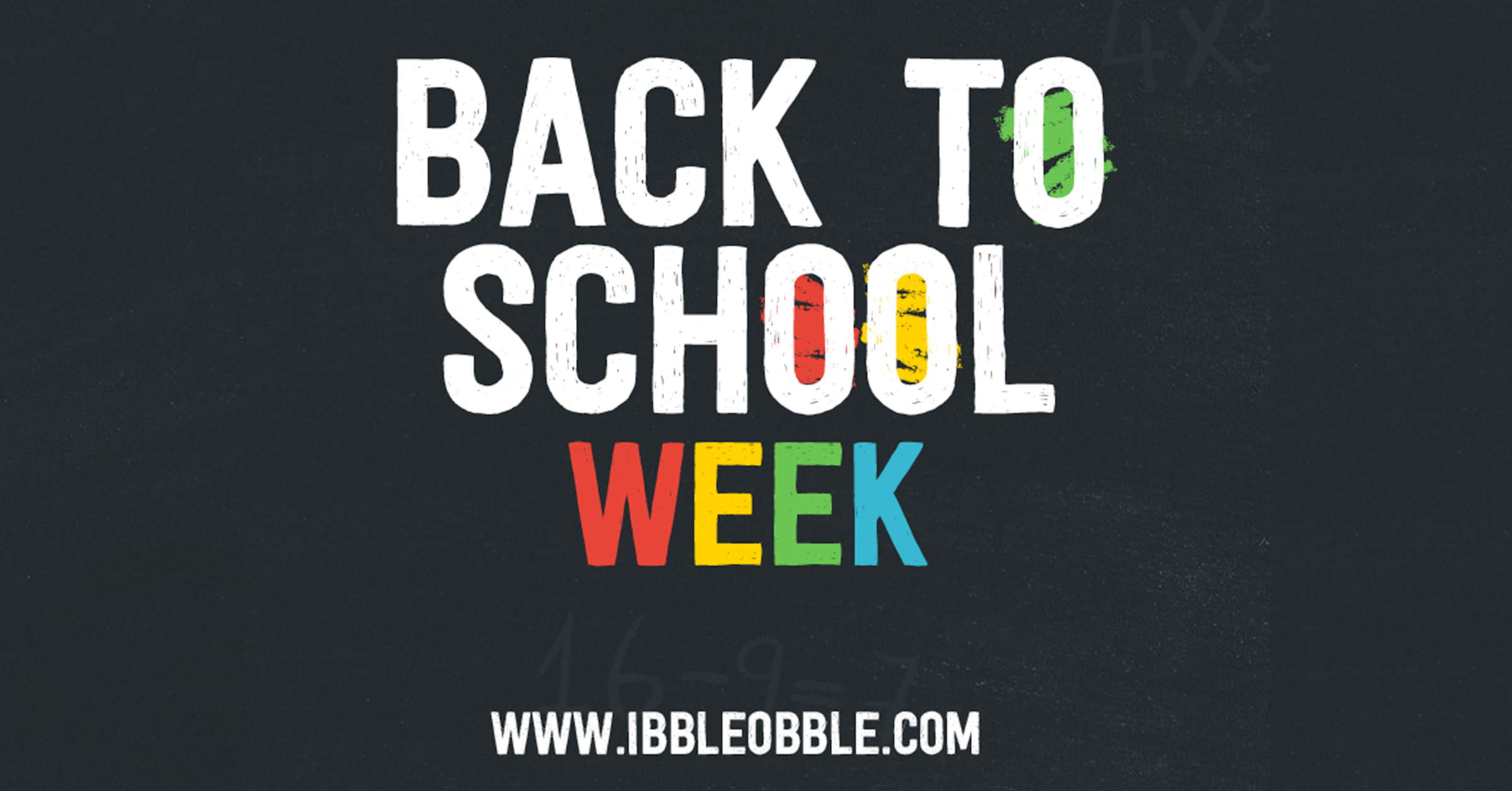 'Back to School' week at Ibbleobble :)