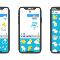 Bright and breezy Weather stickers for iMessage