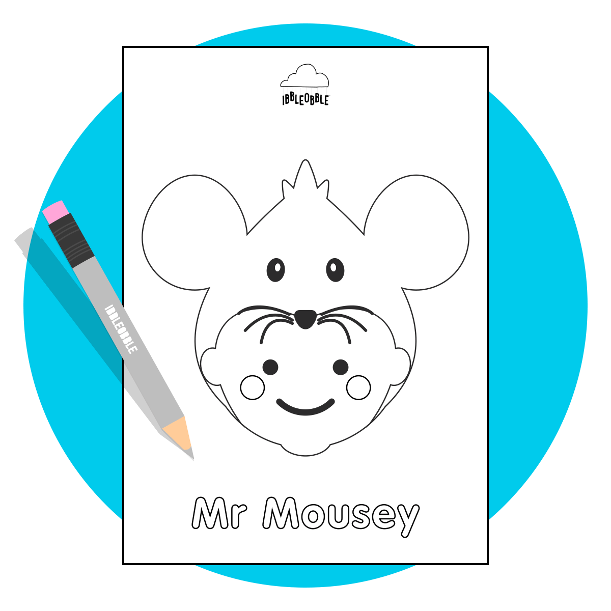 Colour Me In Resource - Mr Mousey