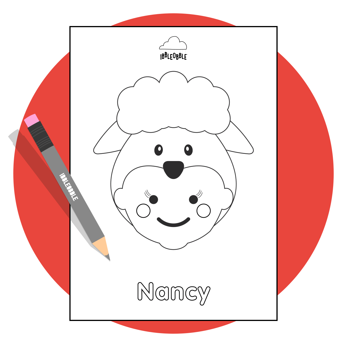 Colour Me In Resource - Nancy