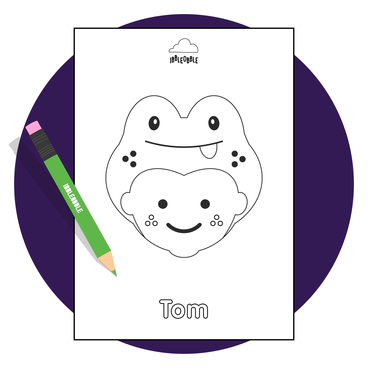 Colour Me In Resource - Tom