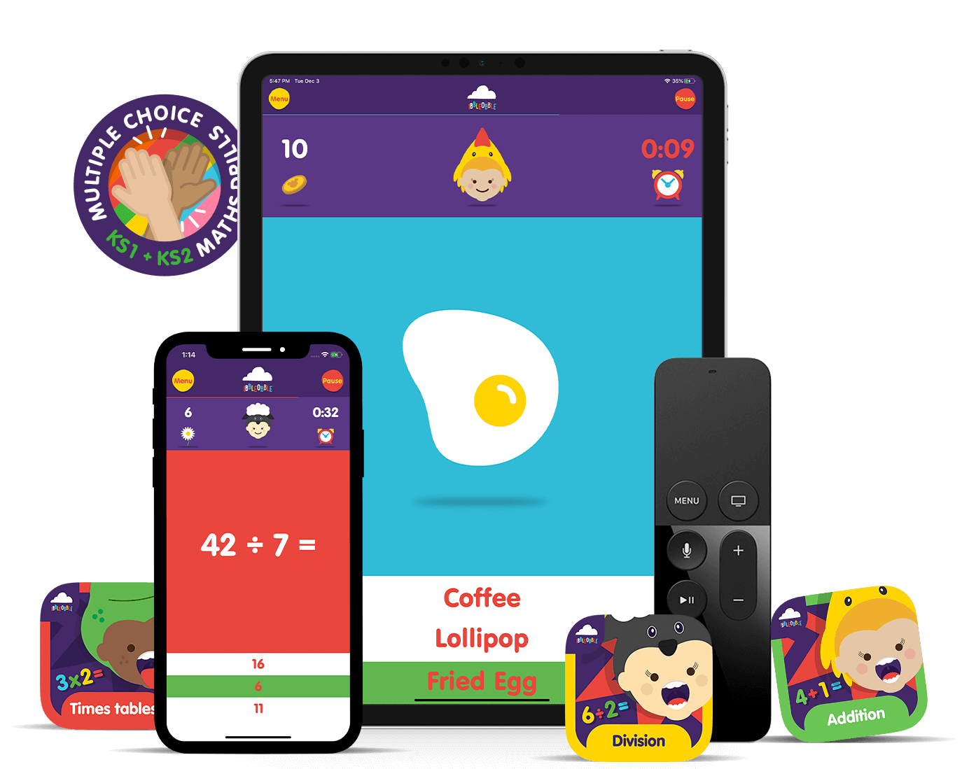KS1KS4 educational maths drills games for kids aged 4+ Ibbleobble®